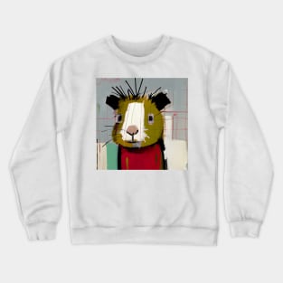 Funny Cartoon Guinea Pig Crewneck Sweatshirt